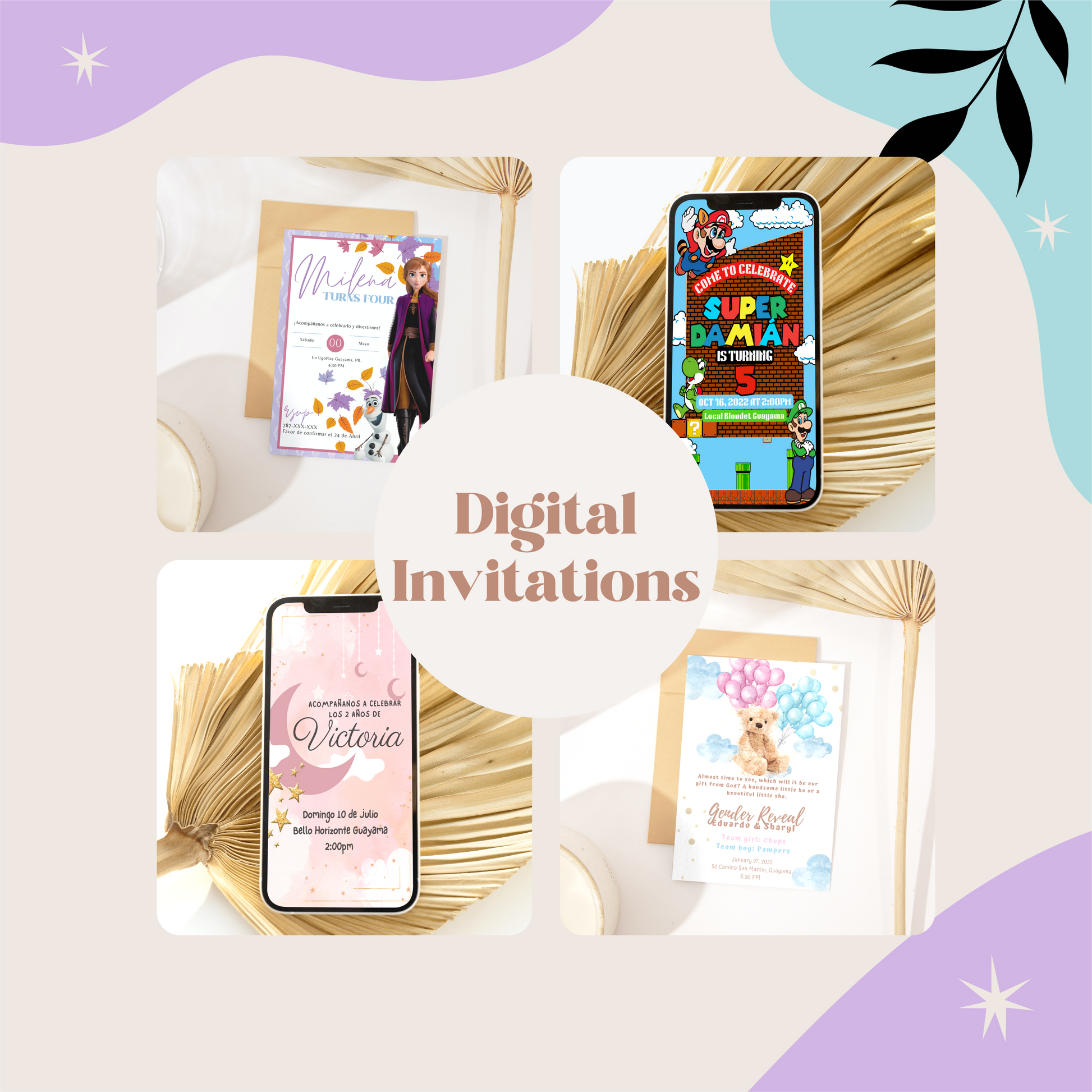 Custom electronic hot sale invitations