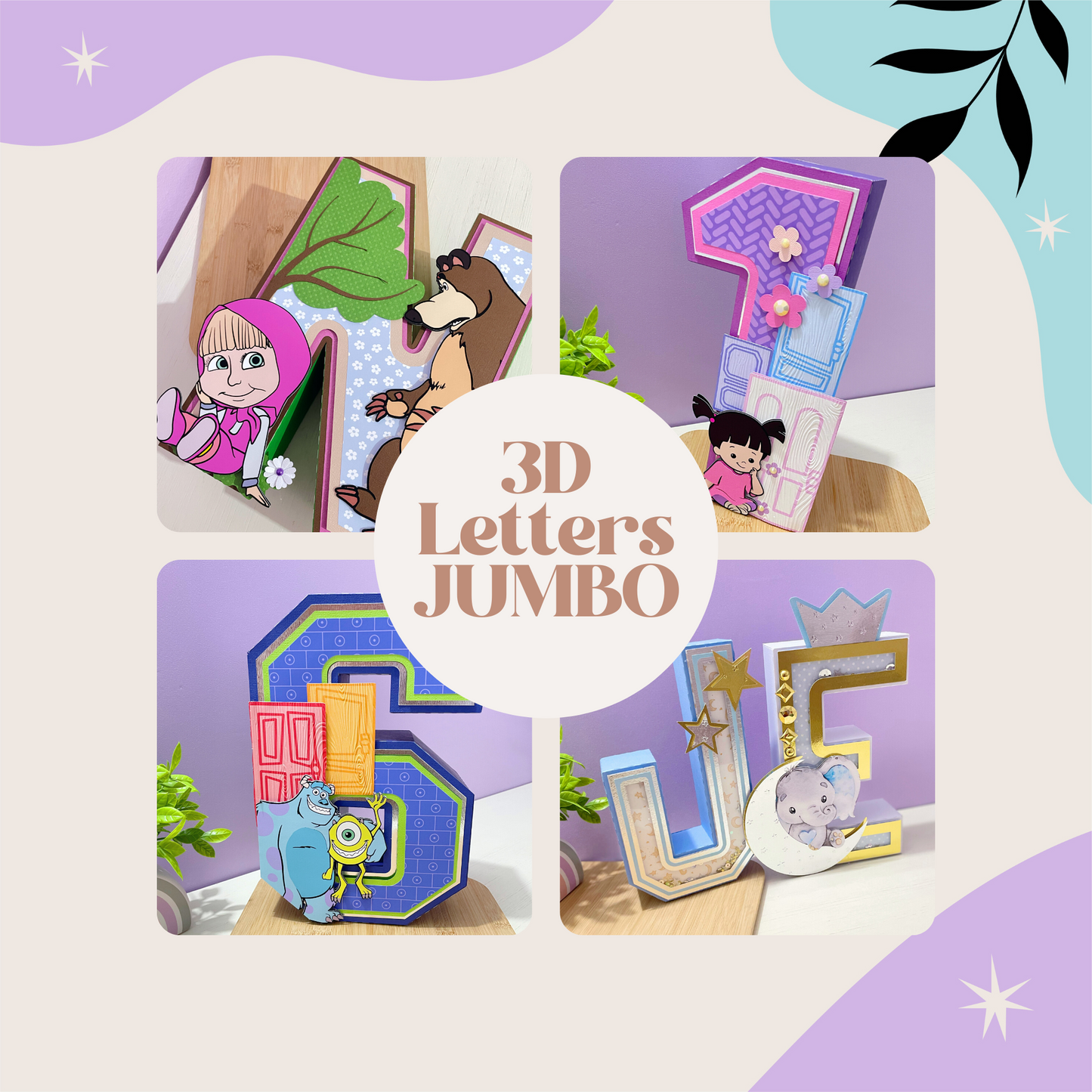 Jumbo 3D Letters